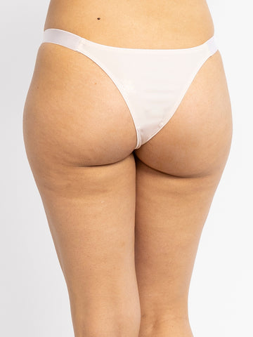 Nude Solid Low-Rise Thongs Brief
