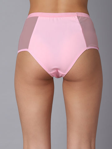 Women Pink Solid Hipster Brief