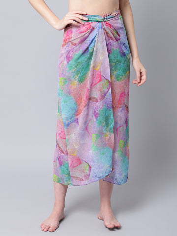 Rainbow Beachwear Cover-up Skirt