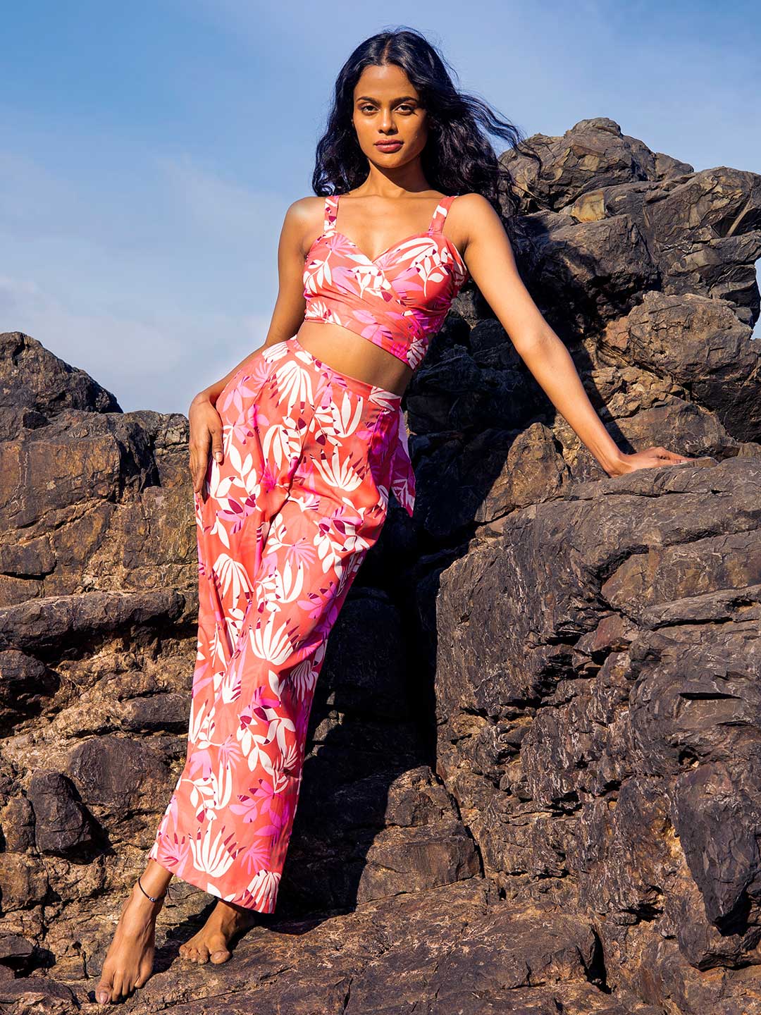 Pink Tropical Co-ord Set
