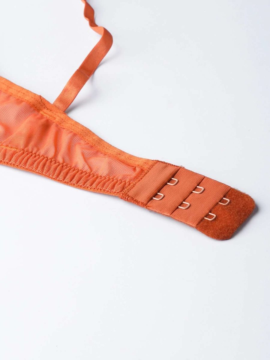 Rust Orange Solid Non-Wired Non Padded Everyday - EROTISSCH by AAKAR Intimates pvt. ltd.